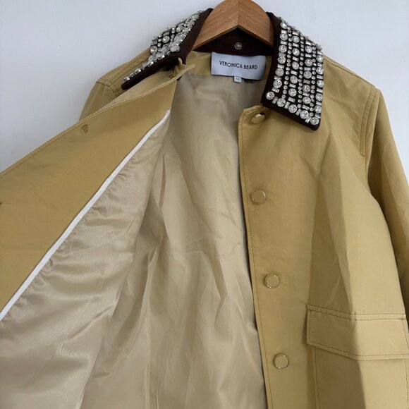 Veronica Beard Arlen Embellished Dickey button placket Jacket - Picture 14 of 15